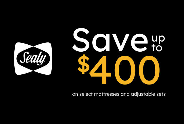 Save up to $400 on select Sealy adjustable sets